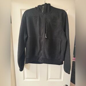 North face Black Fleece Zip-Up Jacket NWOT